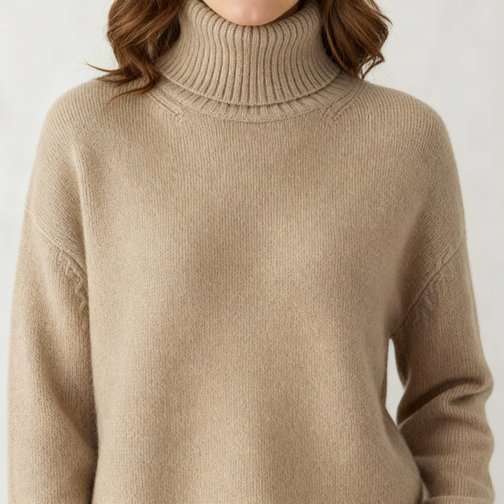 Damen Kaschmir Rollkragenpullover