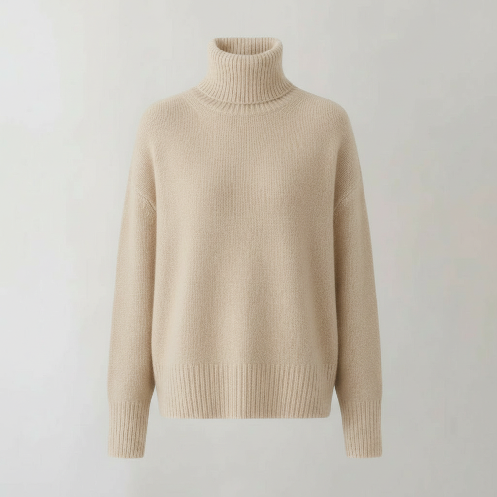 Damen Kaschmir Rollkragenpullover