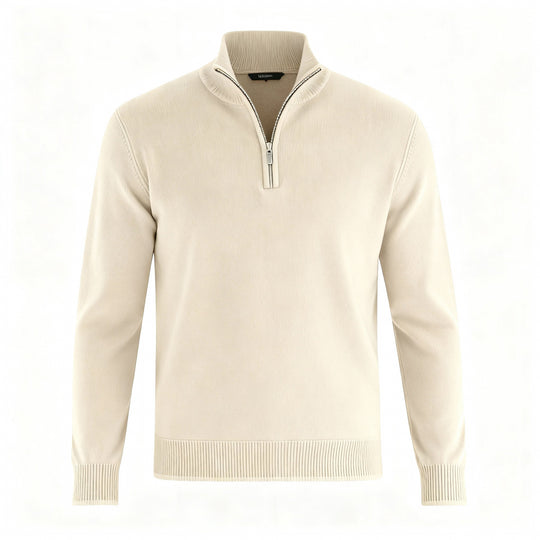 Eleganter Merino Komfort Pullover Damen Reißverschluss Moderne Strickware | Nord Taschen