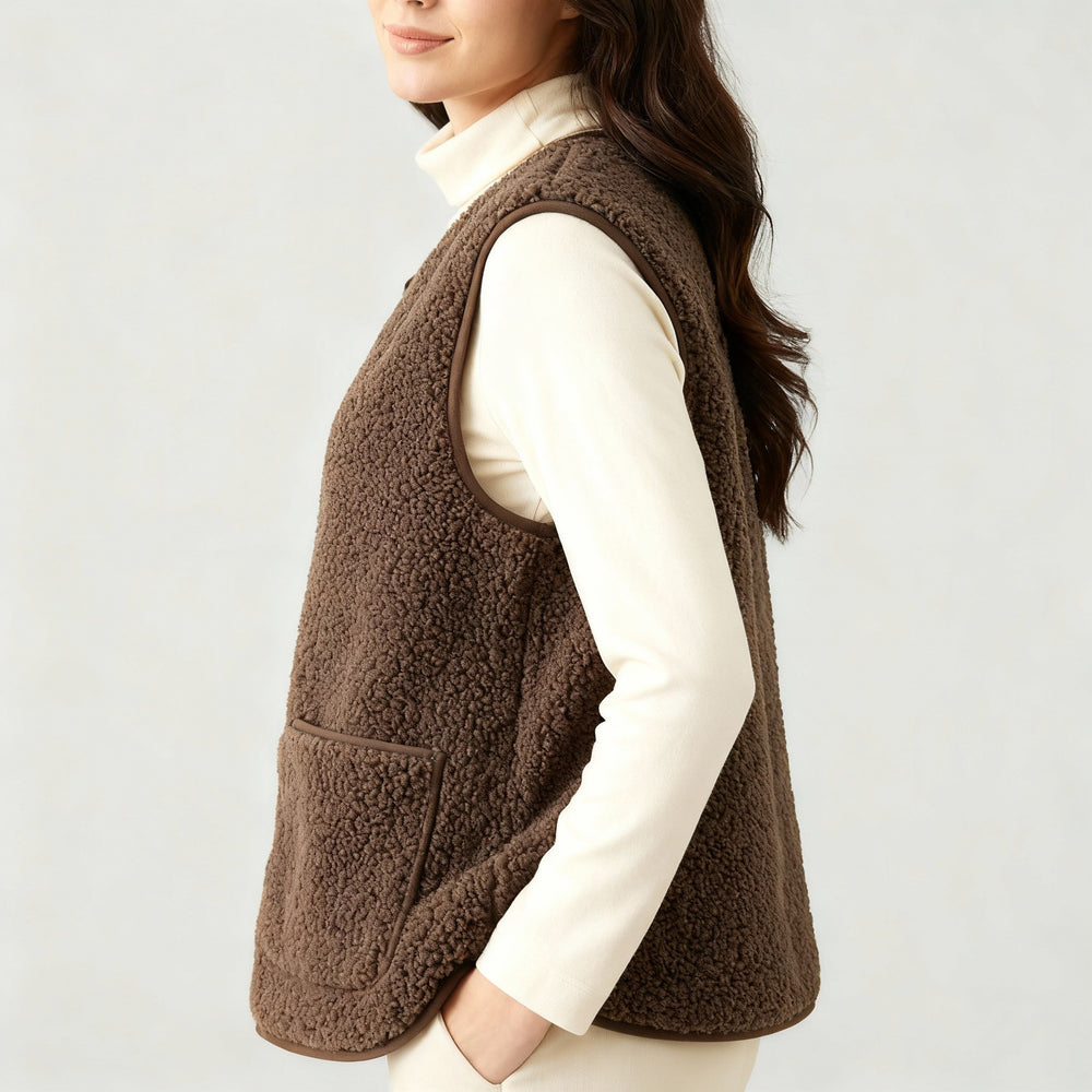 Winter Warme Elegante Fleece Weste Damen