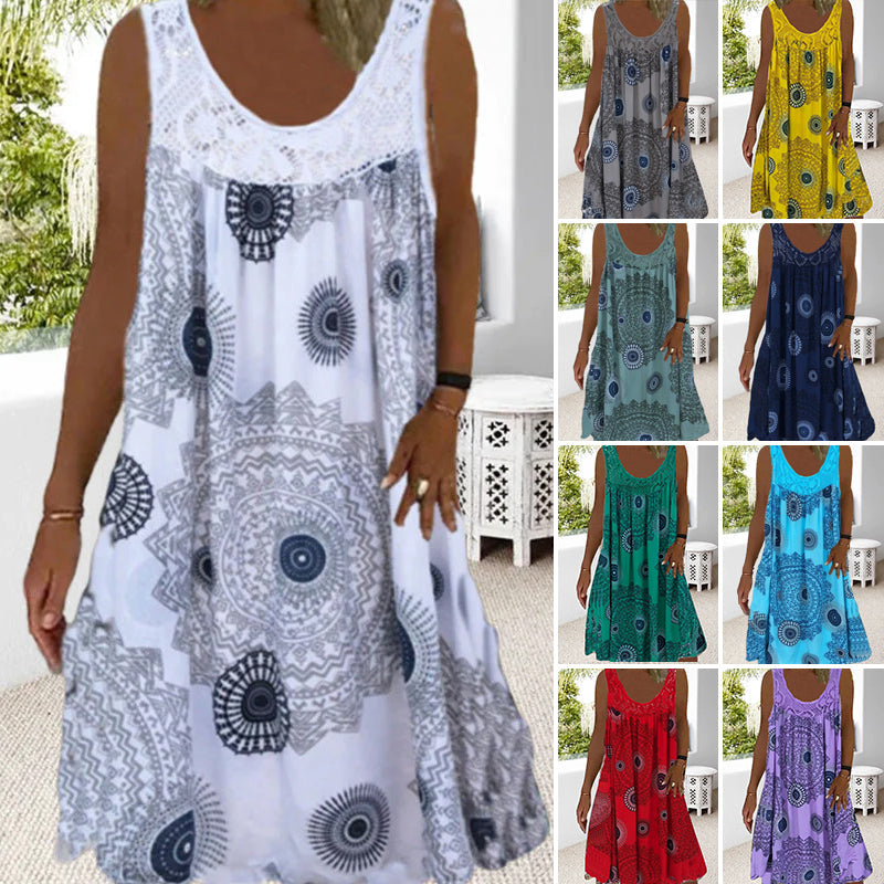 Ärmeloses Plus-Size Sommerkleid - Arvani