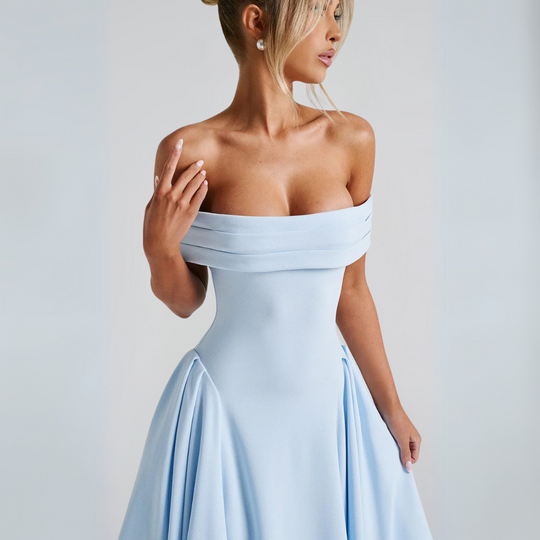 Midi-Kleid Elegant Blau