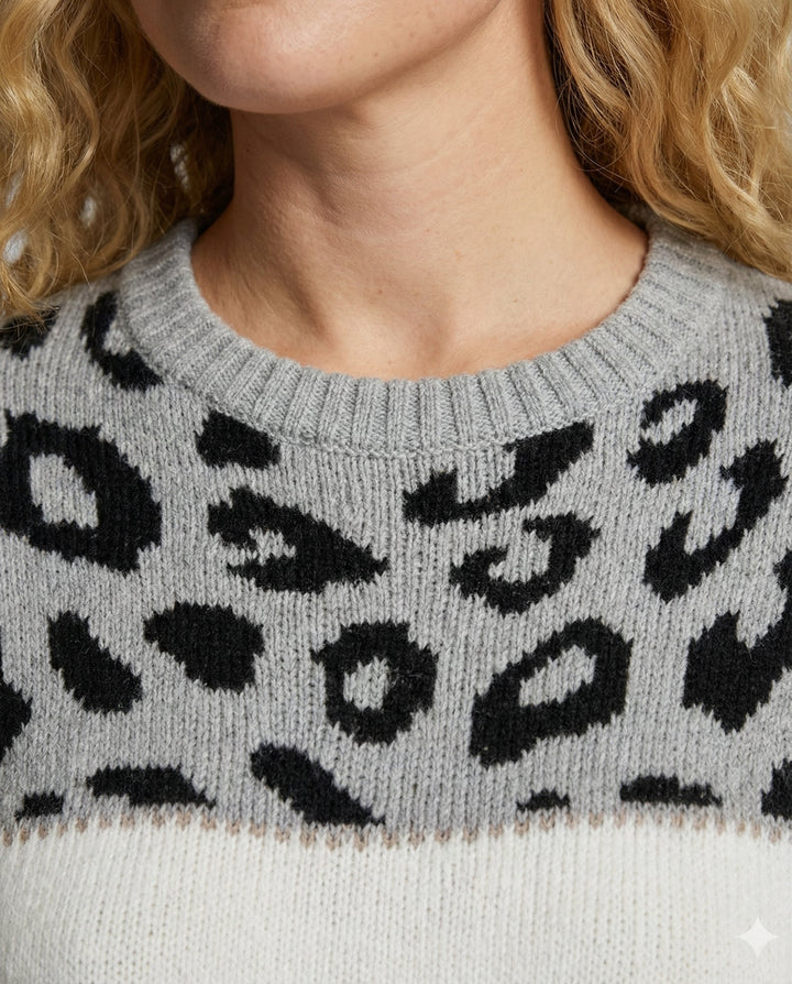 Trendiger Damen Pullover Druck