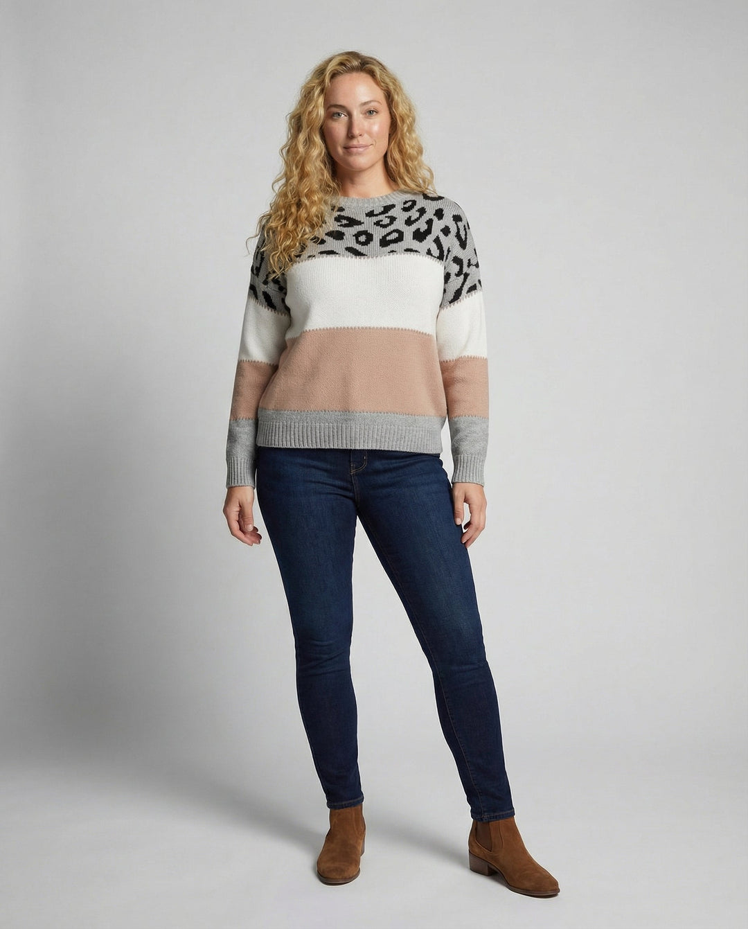 Trendiger Damen Pullover Druck
