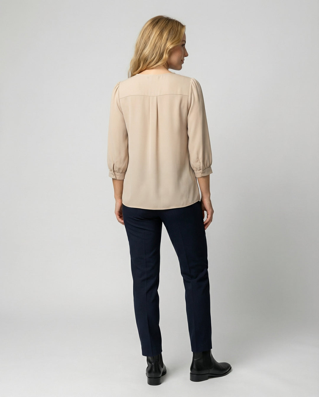 Elegante Satin Bluse Damen