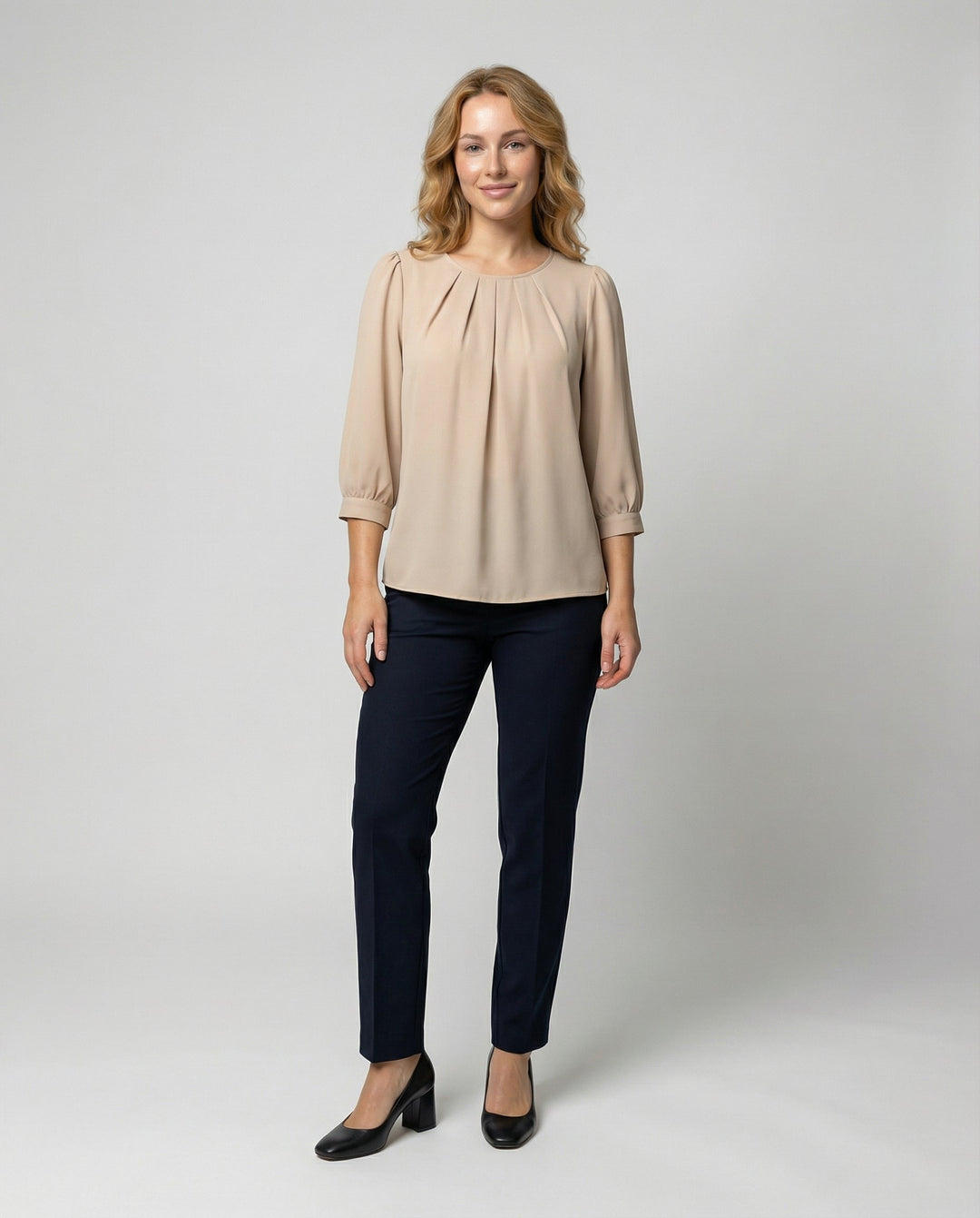 Elegante Satin Bluse Damen