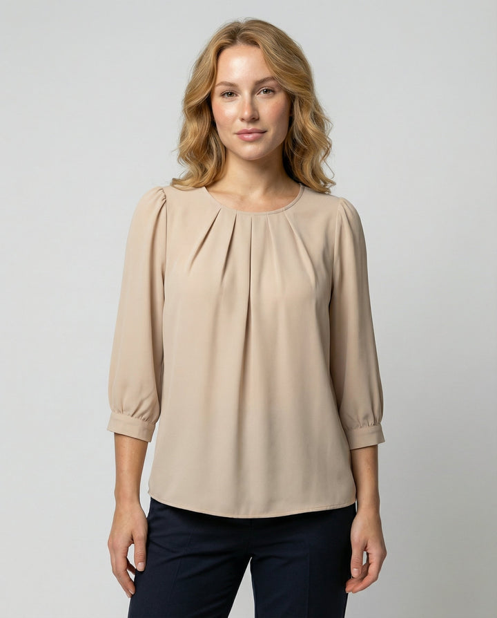 Elegante Satin Bluse Damen