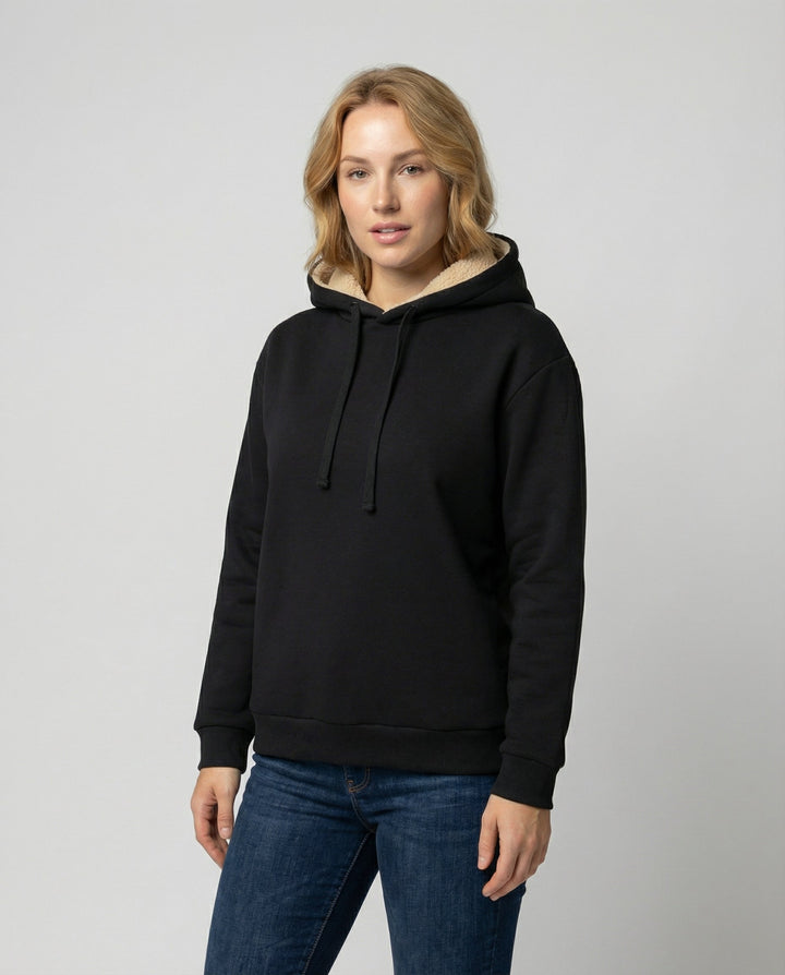 Warmer Kuscheliger Fleece Hoodie Damen