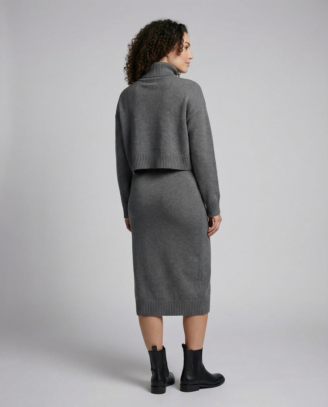 Elegantes Jersey Midikleid Damen