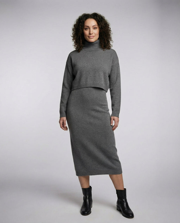 Elegantes Jersey Midikleid Damen