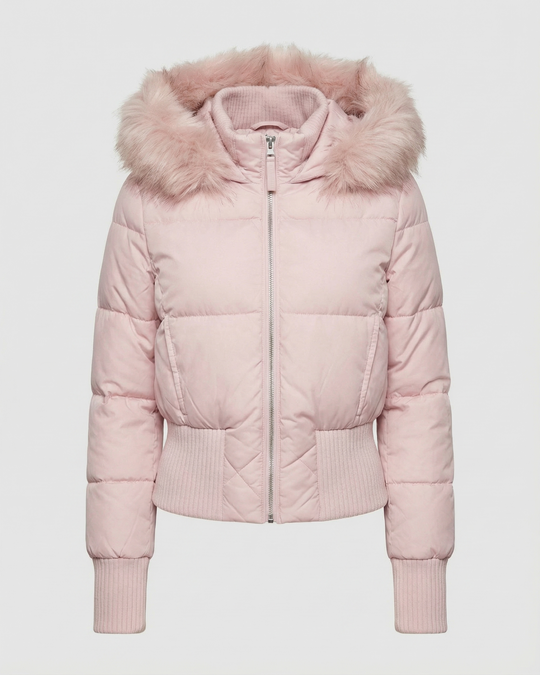 Cropped Gefütterte Winterjacke Avellé