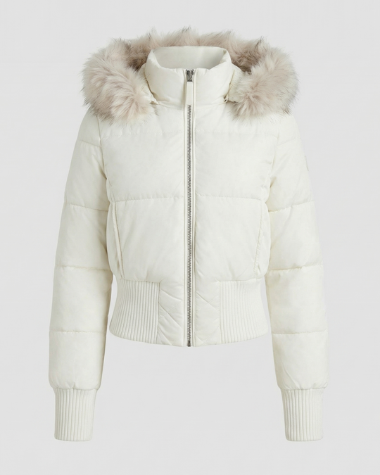 Cropped Gefütterte Winterjacke Avellé