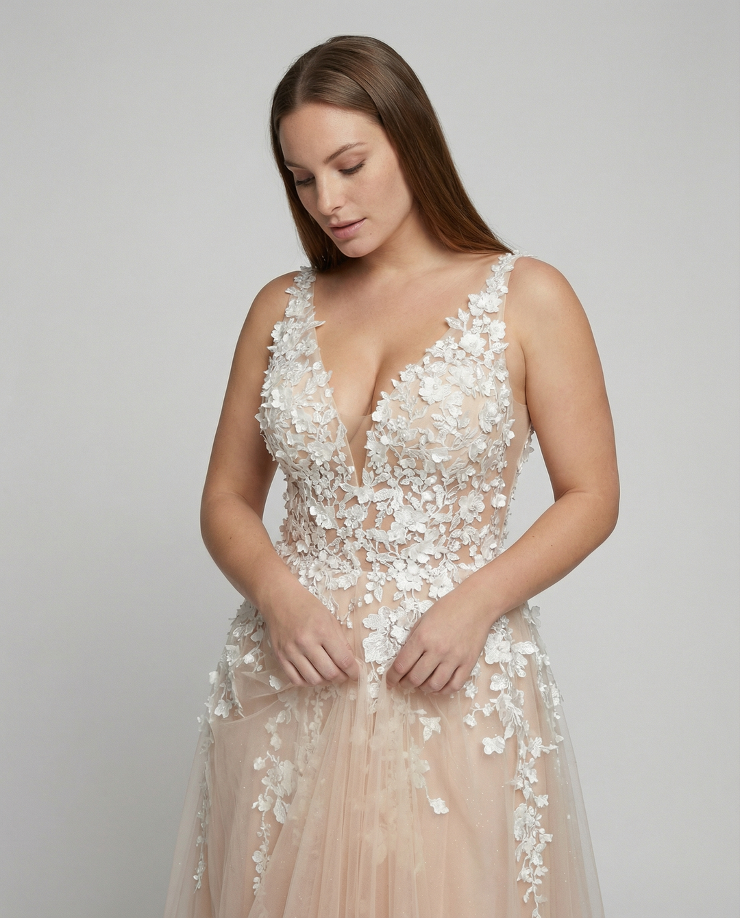 Elegantes A Linie Brautkleid