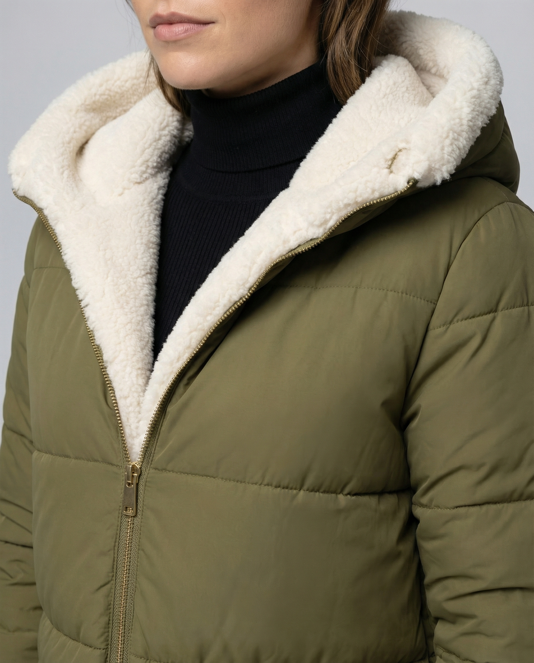 Wendbare Damen Winterjacke