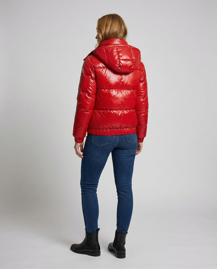 Glänzende Winterjacke Damen