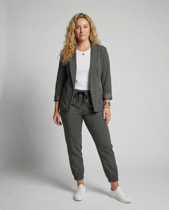Elegantes Blazer Jogger Damen Set | Heidi-Mode