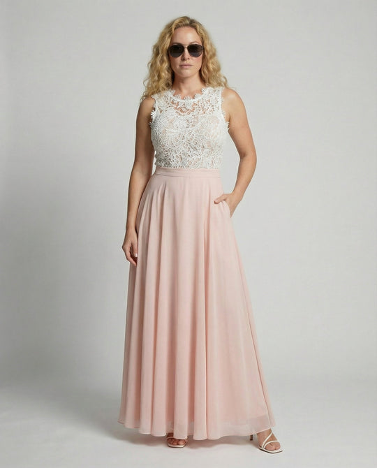 Elegantes Spitzen Sommerkleid Damen