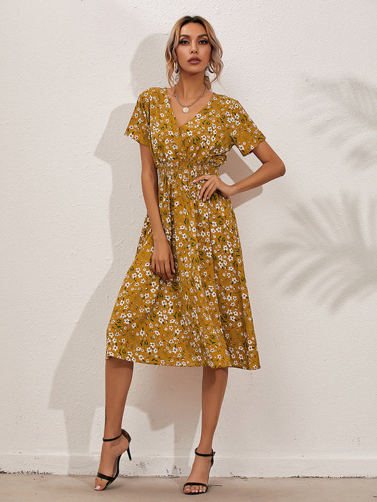 Floral Elegante Sommerkleider Damen