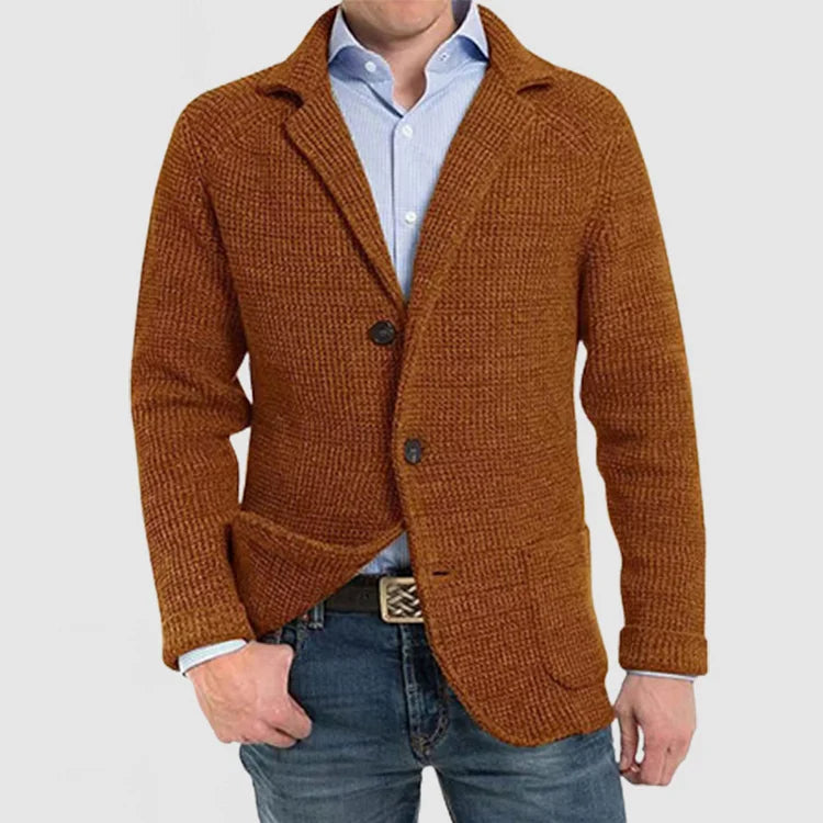 Herren Strickblazer mit zwei Knöpfen - Arvani
