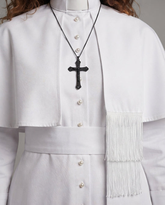 Damen Liturgisches Gewand mit eleganter Kragenpartie und stylischem Umhang Nord Taschen