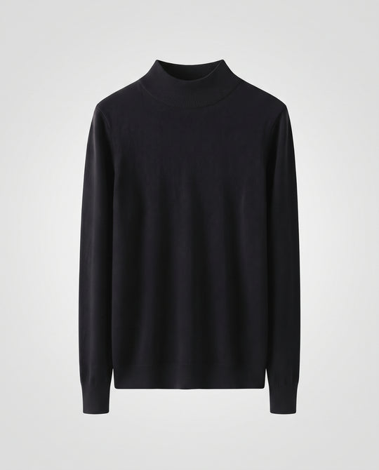 Damen Leichtes Feinstrick-Longsleeve mit Stehkragen und körpernaher Silhouette Nord Taschen