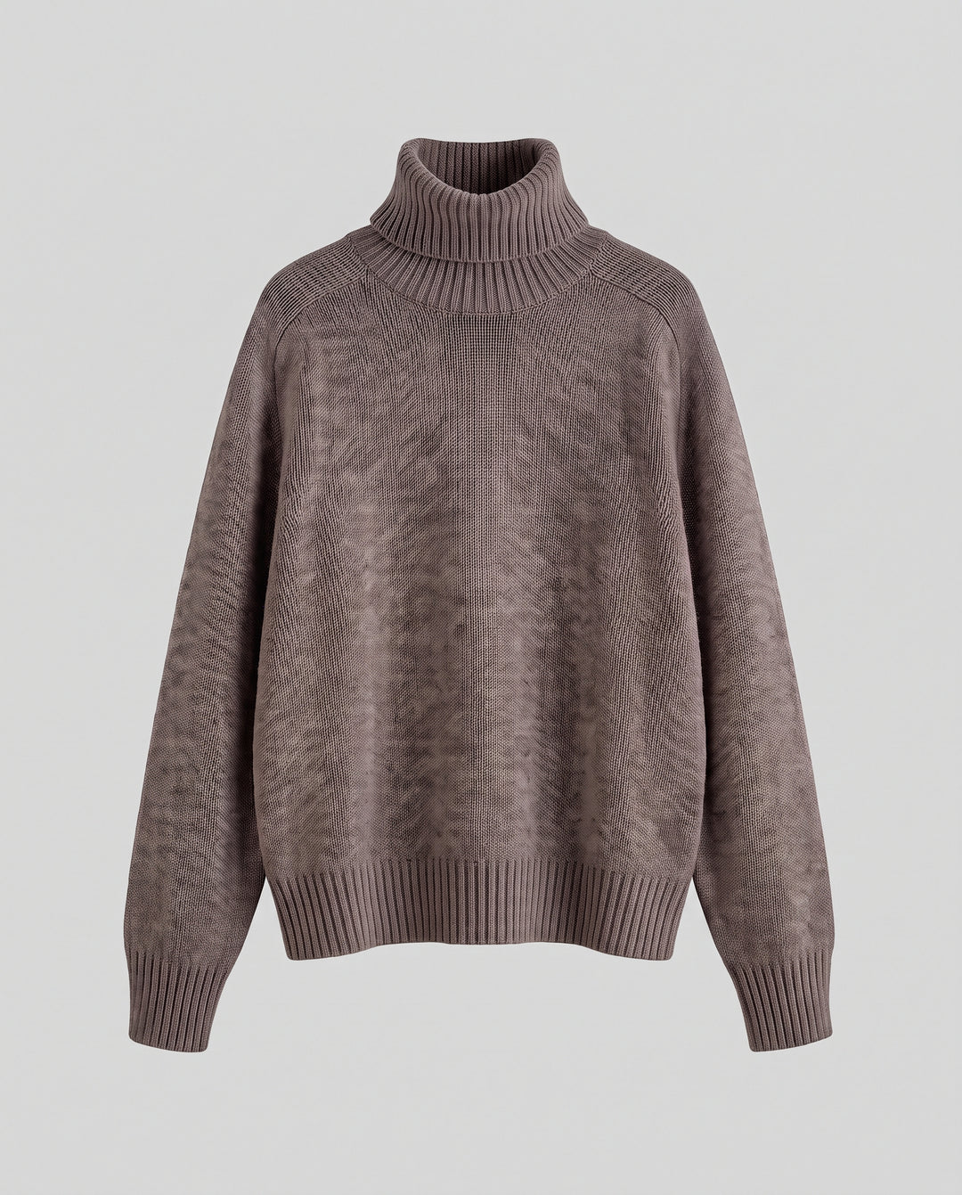 Damen Oversize-Rollkragenpullover mit extrabreiter Silhouette und gerippten Abschlüssen Nord Taschen