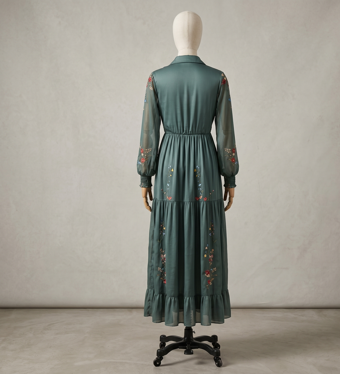 Boho Maxikleid mit V-Ausschnitt
