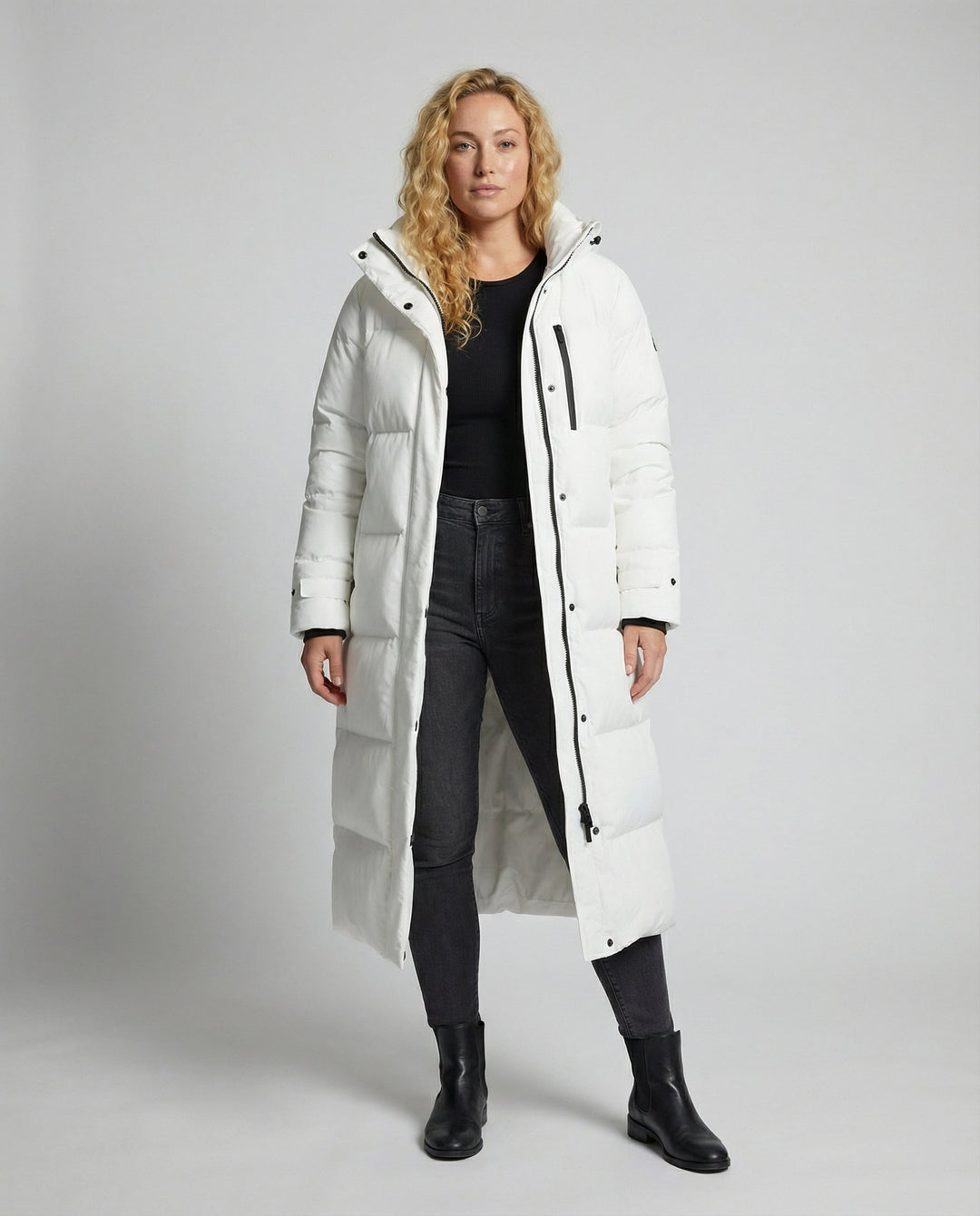 Langer Plus Size Daunenmantel