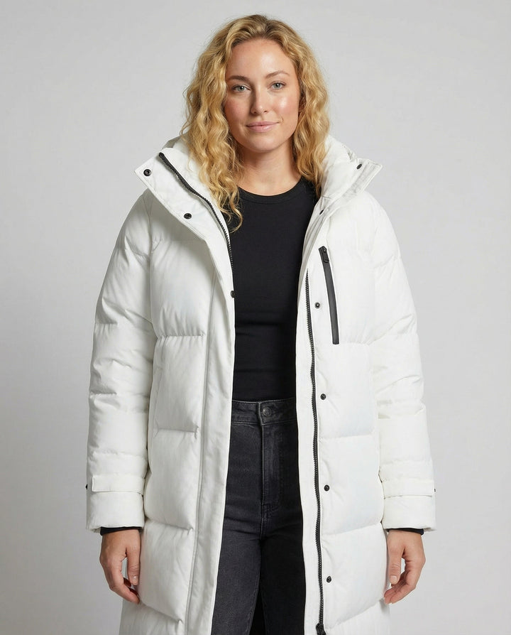 Langer Plus Size Daunenmantel