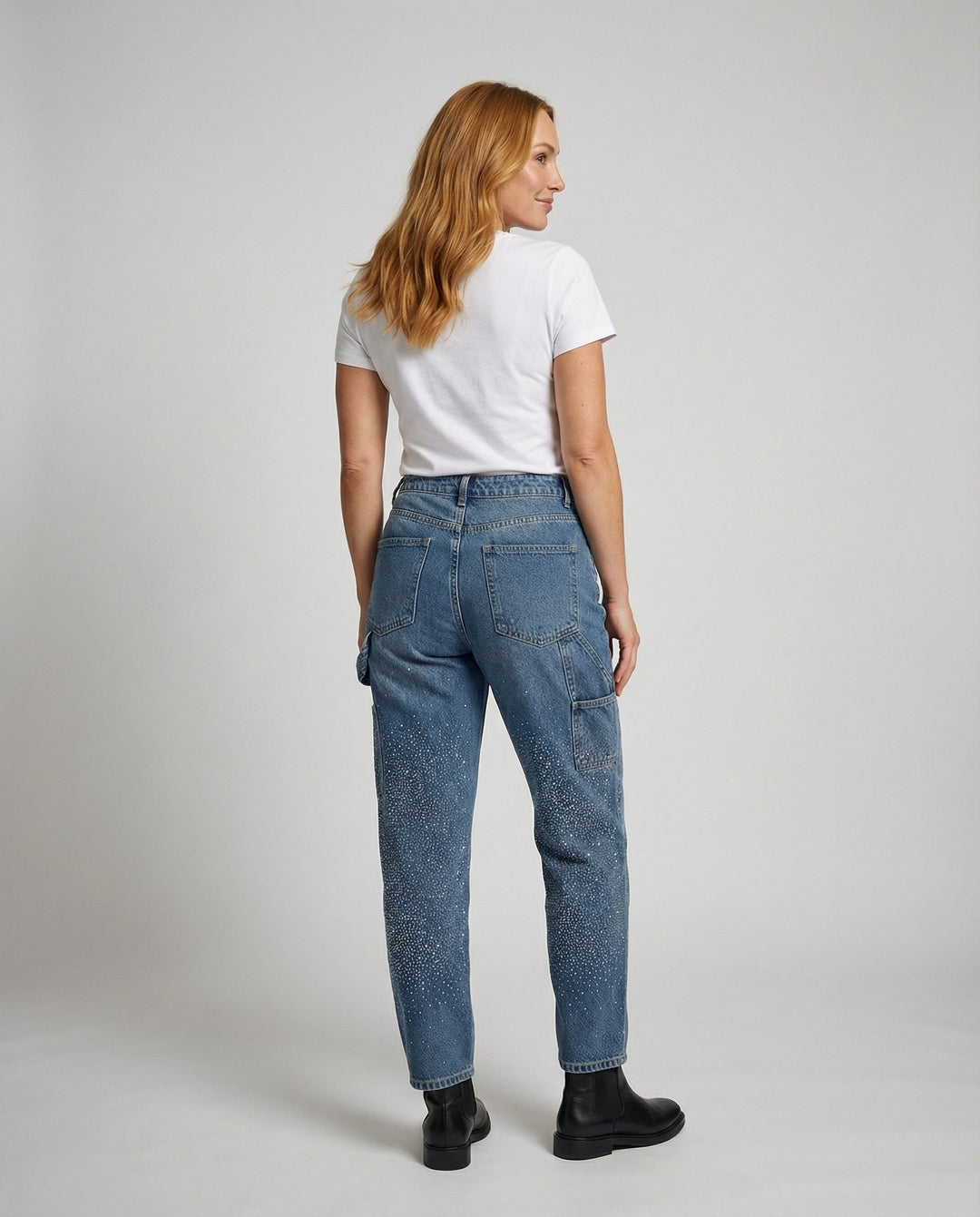 Funkelnde Diamond Jeans Damen