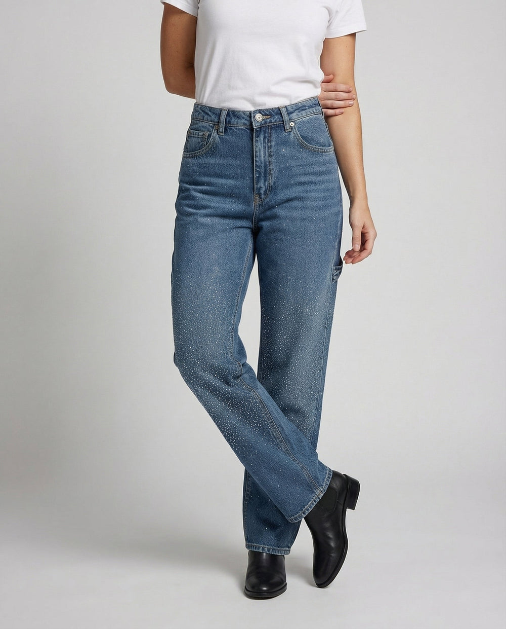 Funkelnde Diamond Jeans Damen
