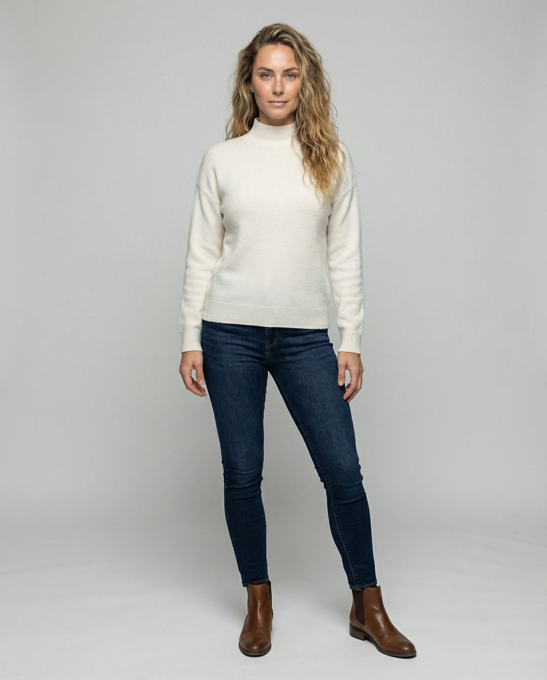 Eleganter Rollkragenpullover Damen