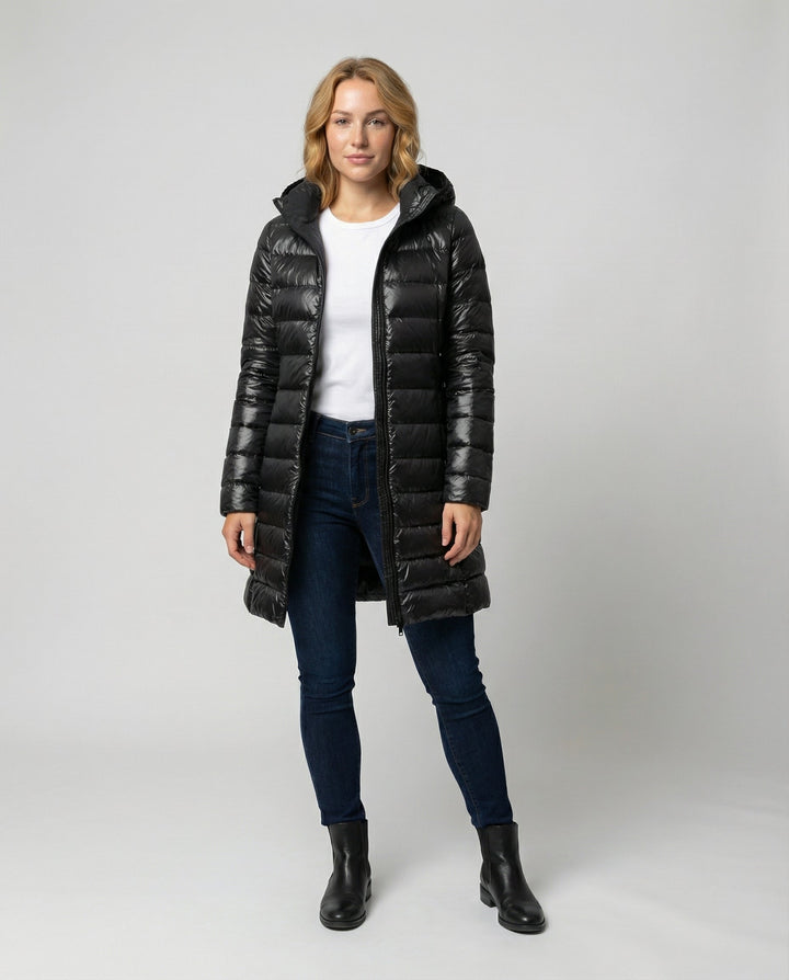 Damen Ultraleichte Daunenjacke mit Kapuze | Nord Taschen