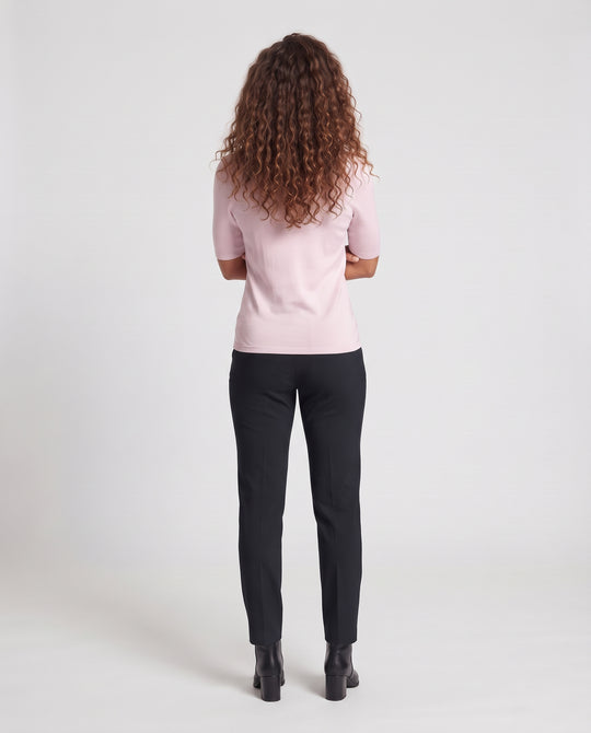 Damen Feines U-Ausschnitt-Feinstrickshirt mit dreiviertelärmeln Nord Taschen