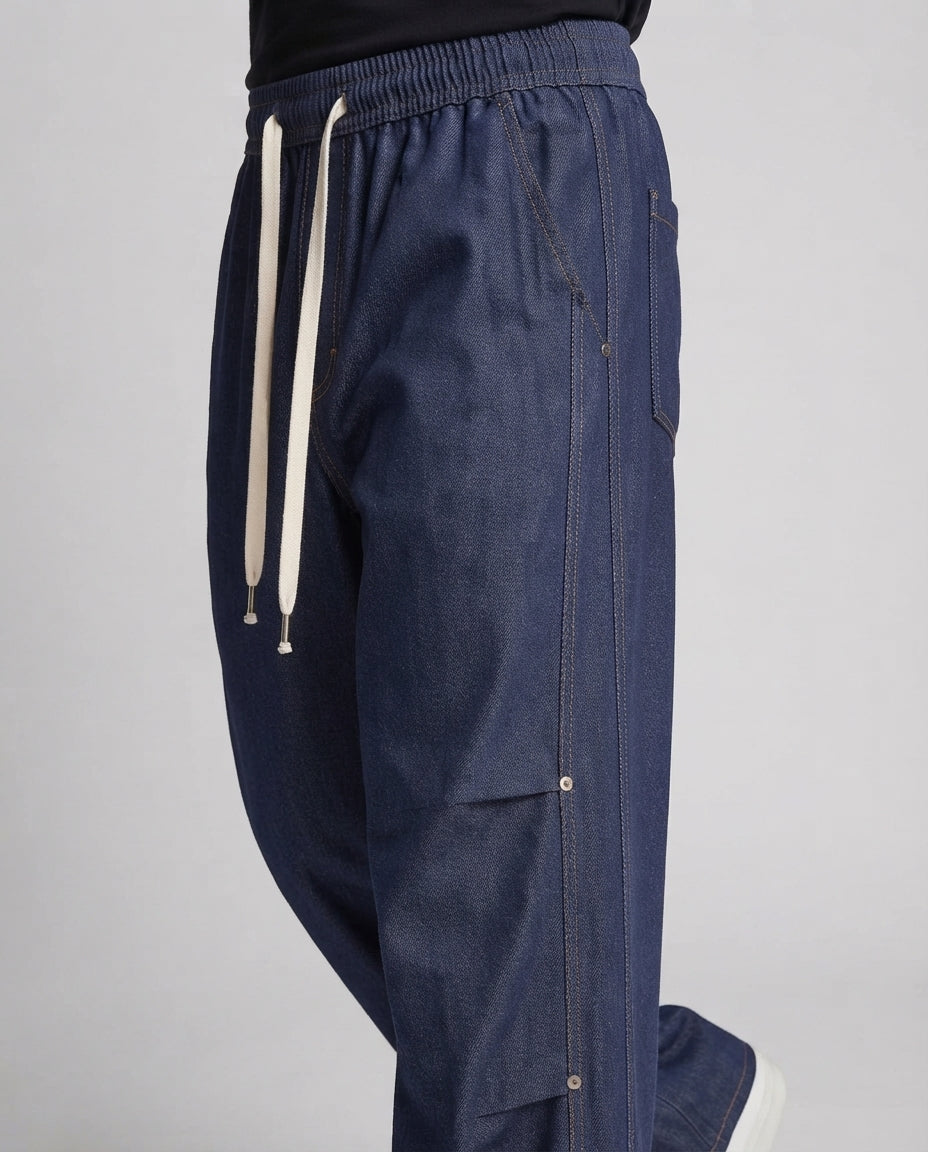 Herren Extra Weite Baggy Cargo Jogginghose Nord Taschen