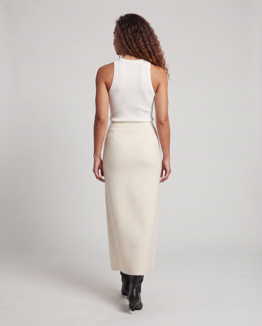 Damen Eleganter A‑Linien Maxirock aus schwerem Wollmix Nord Taschen