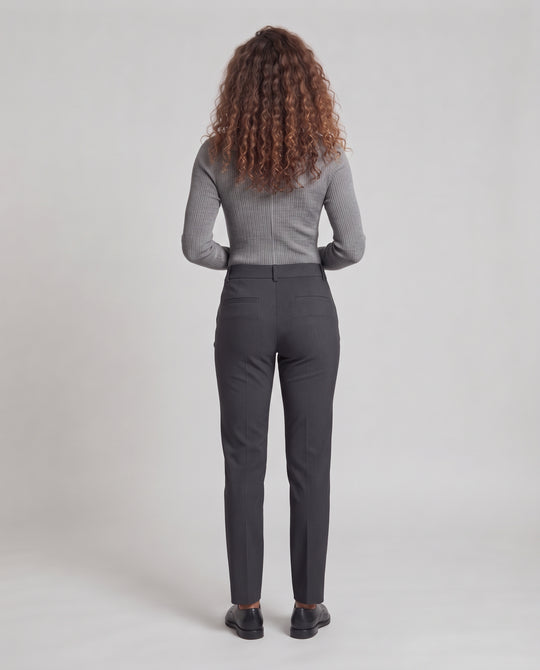 Damen Feines Rippen-Langarmshirt mit Knopfleiste und körpernaher Silhouette Nord Taschen