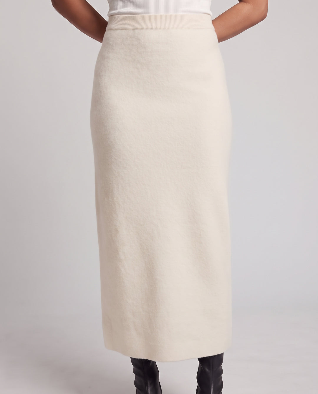 Damen Eleganter A‑Linien Maxirock aus schwerem Wollmix Nord Taschen