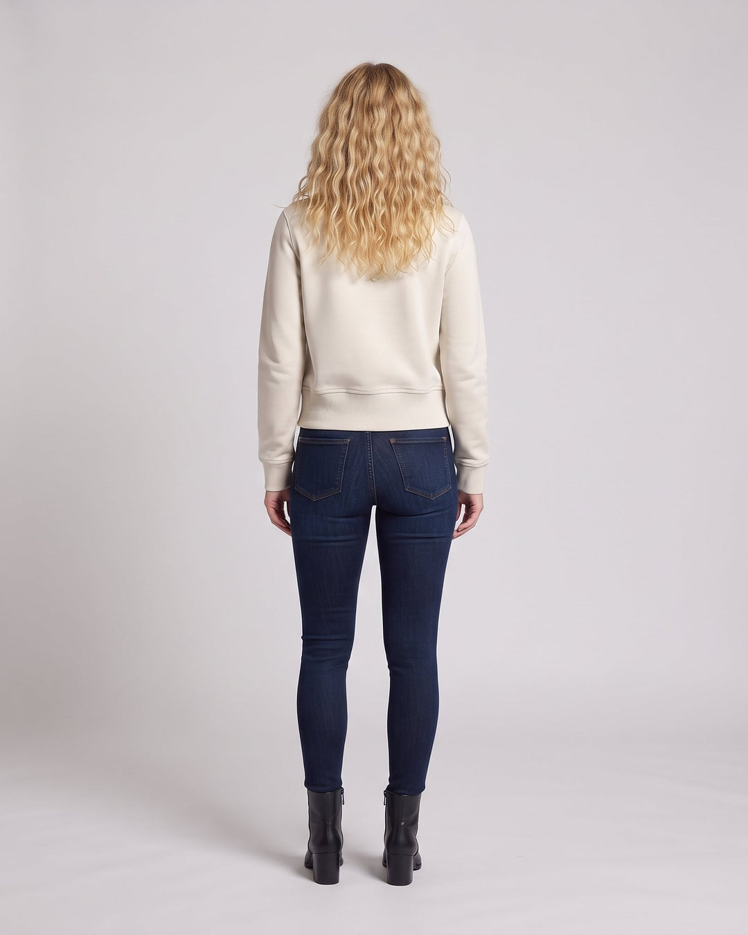 Damen Cropped Sweatjacke mit Stehkragen und dekorativer Galonstickerei Nord Taschen
