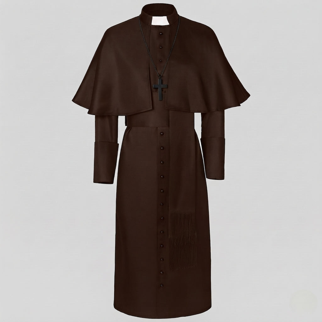 Damen Liturgisches Gewand mit eleganter Kragenpartie und stylischem Umhang Nord Taschen