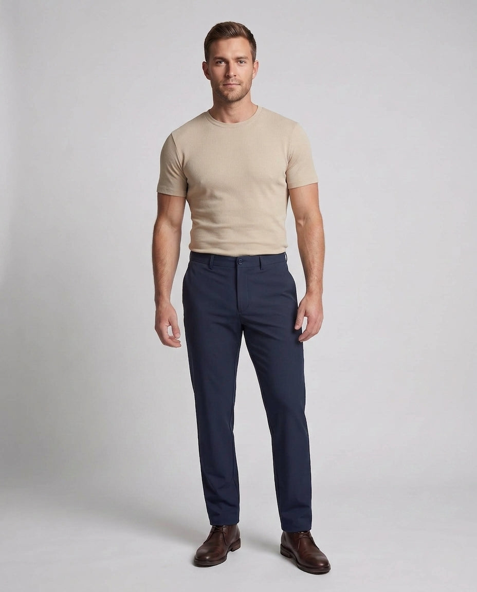 Herren Elegante und Bequeme Anzughose Nord Taschen