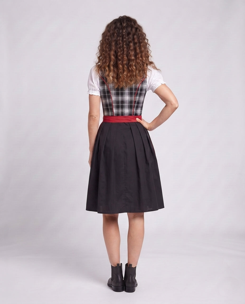 Damen Dirndl Kleid Nord Taschen
