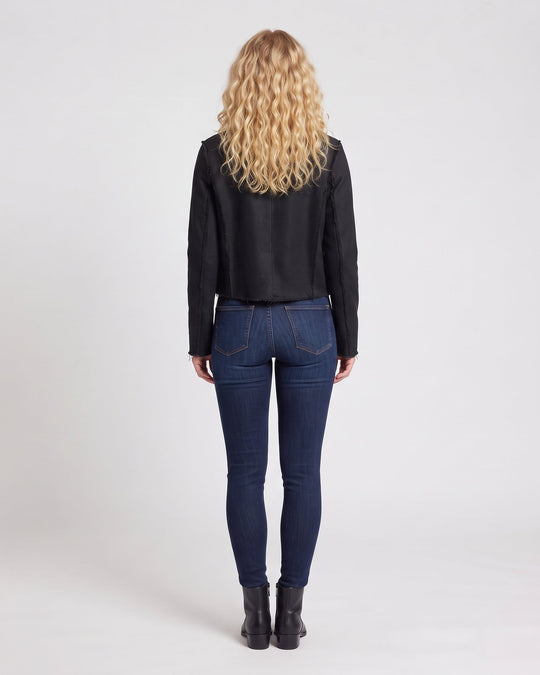 Damen Kurzjacke im militärisch inspirierten Stil mit Zierkordeln und ausgefransten Säumen Nord Taschen