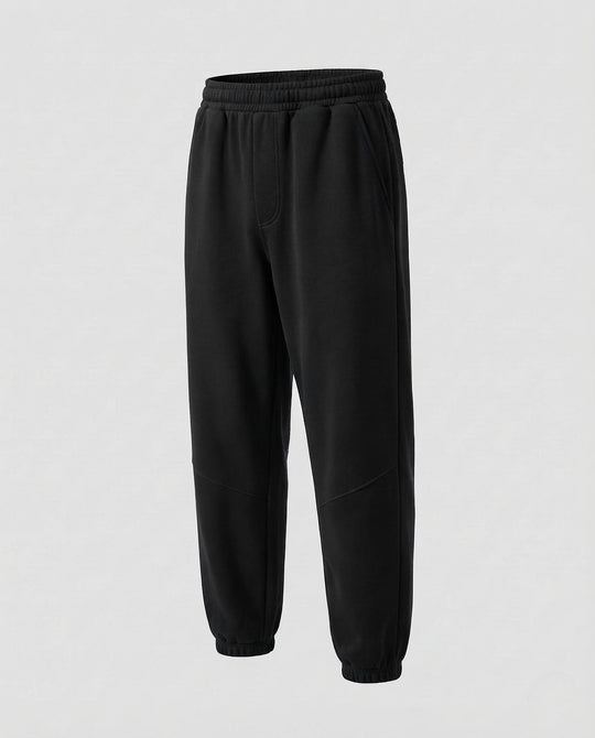 Männliche gepolsterte Fleece-Jogginghosen mit verstärkten Kniebereichen, elastischem Bund und Bündeln am Fuß Nord Taschen