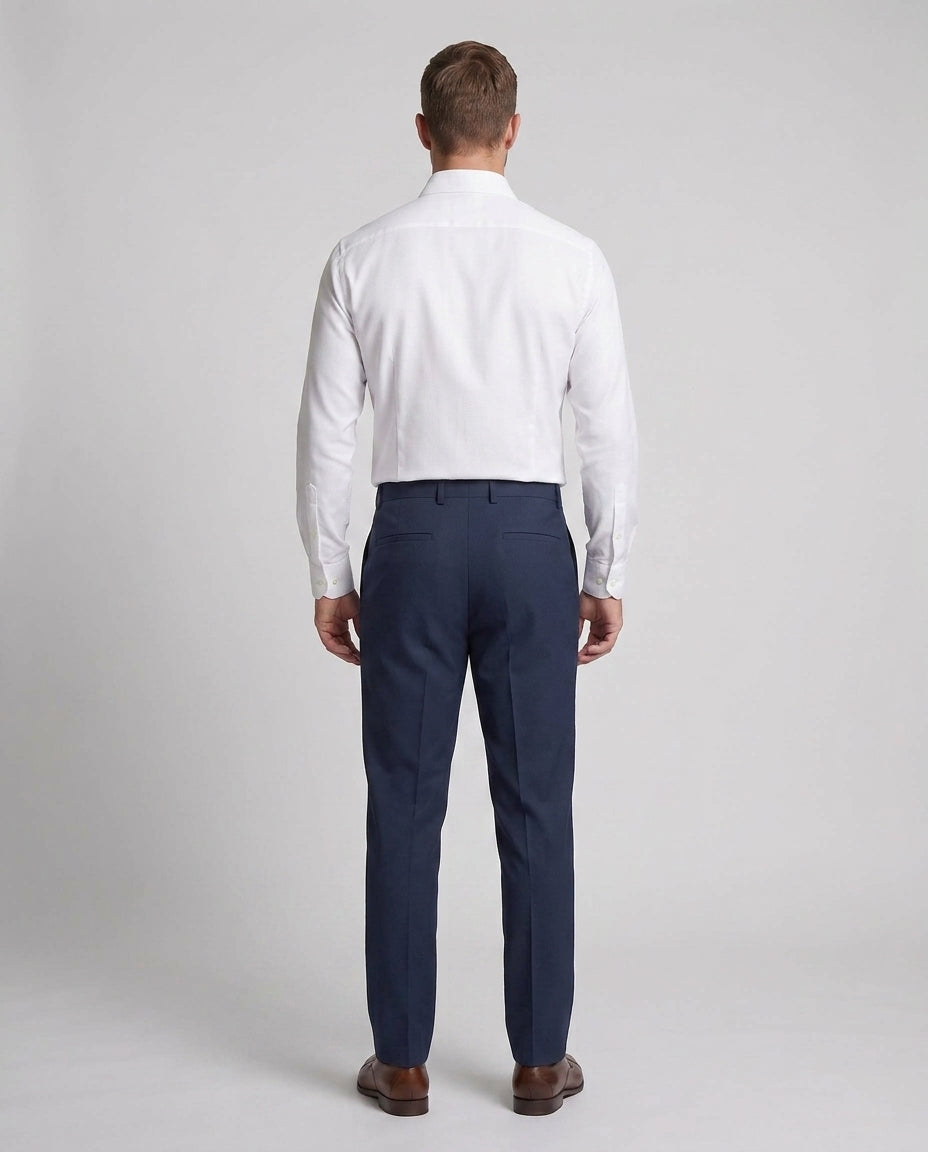 Herren elegante Anzughose mit feinem Schnitt Nord Taschen