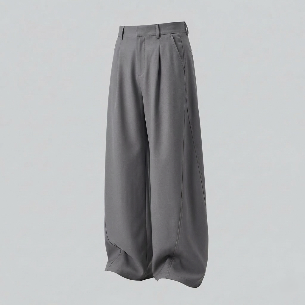 Herren Palazzo Hose High Waist