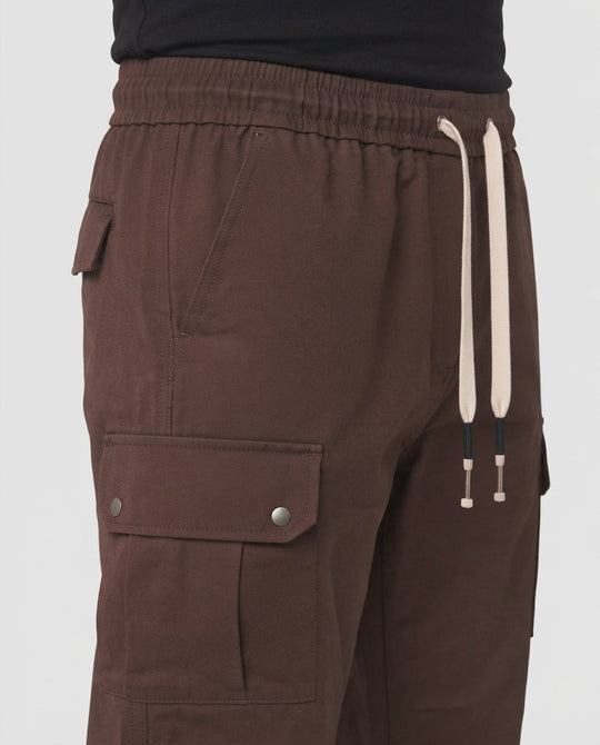 Herren Baggy Cargo Hose mit elastischem Tunnelzug, multifunktionalen Taschen & entspannter Silhouette Nord Taschen