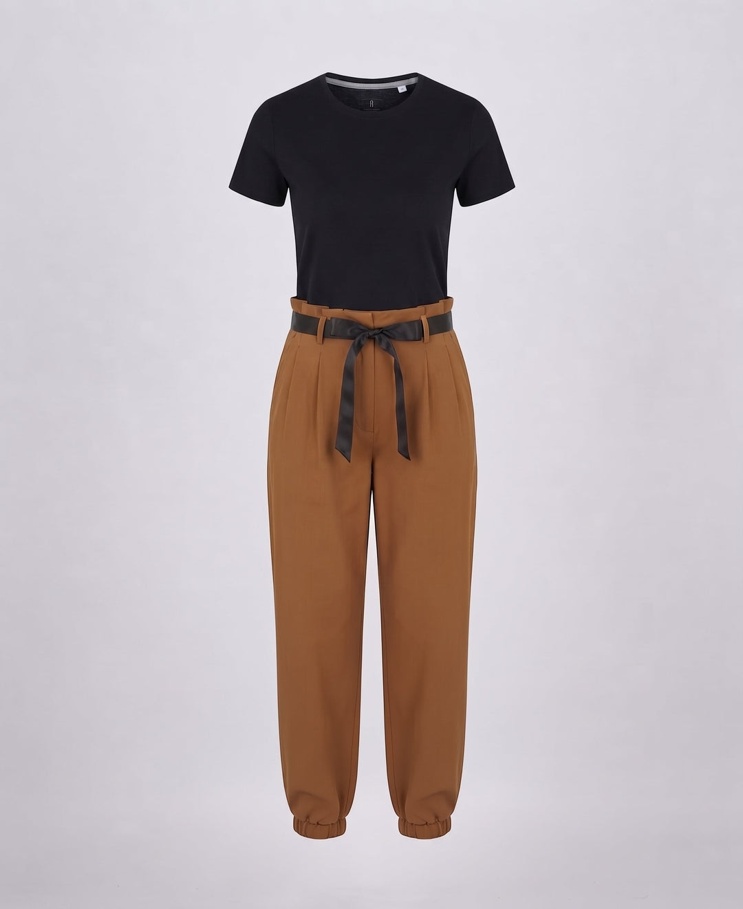 Frauenmode Statement Jumpsuit mit weitem Bein und Kordelzug