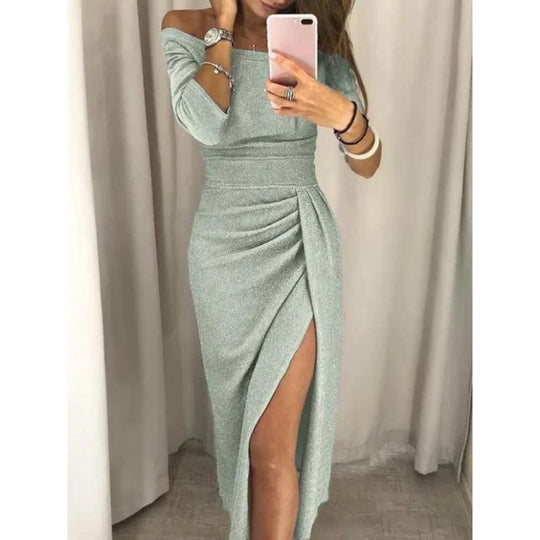 Langes elegantes Damenkleid