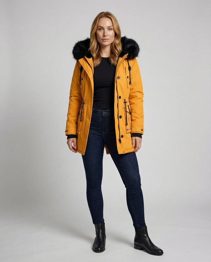 Wasserdichte Winterjacke Damen Kapuze